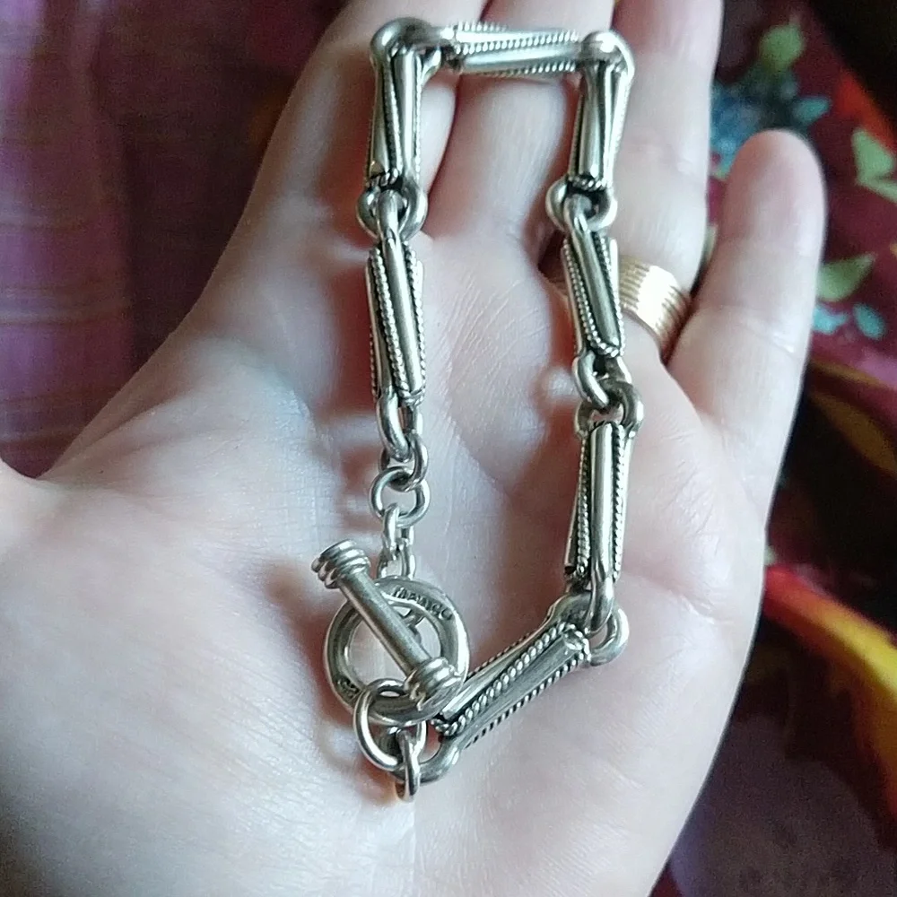 Sterling silver 925 toggle bracelet mexico